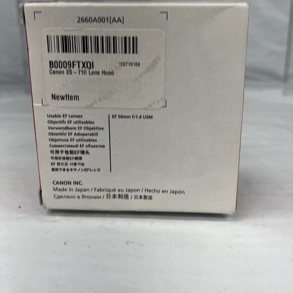 Pixco ES-71Ⅱ 2660A001 Bayonet Mount Lens Hood for Canon EF 50mm F/1.4 USM PB14 - Picture 7 of 7